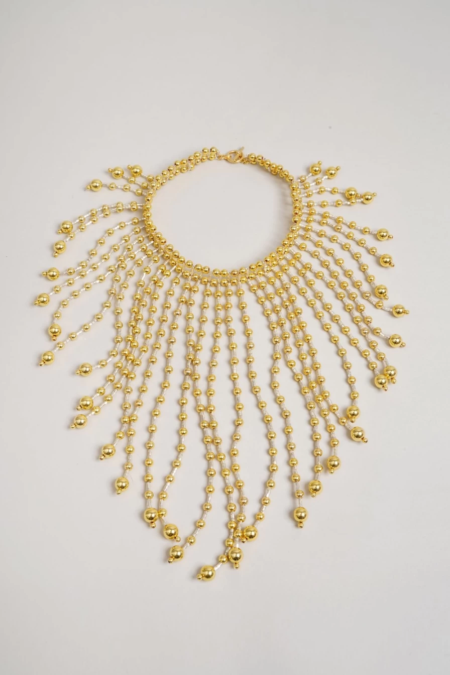 Vanina Women's Chutes Perlees Beaded Necklace - Elegant Pearl Drop Design
