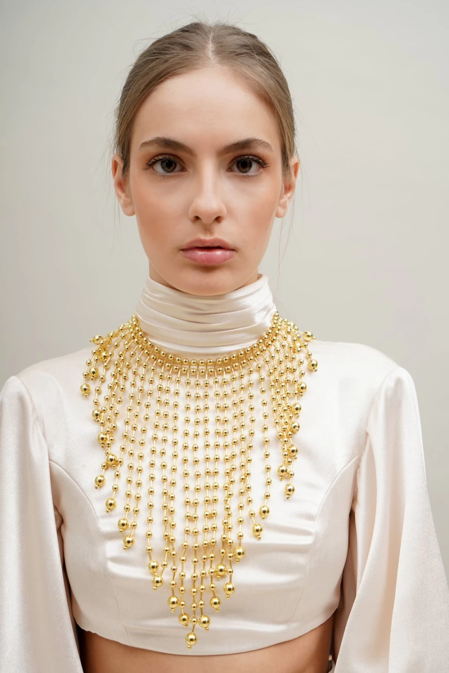 Vanina Women's Chutes Perlees Beaded Necklace - Elegant Pearl Drop Design